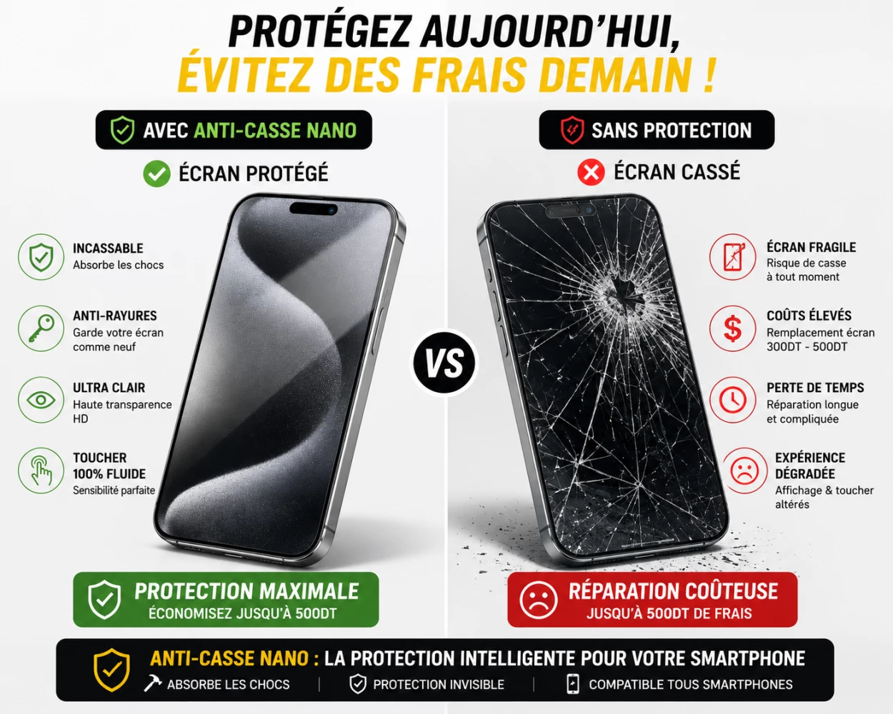 Pack Power Bank Inkax 20000mAh 22.5W + Écouteurs E67 + Anti-Casse Nano Offerts